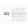 Przyłączka hydrauliczna BB 9/16"UNF  x M12x1.5  Waryński