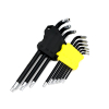 Zestaw kluczy przedłużonych TORX  T10-T50 ze stali S2 9el w uchwycie Waryński-102641