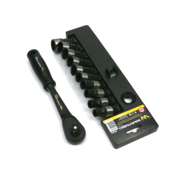 Zestaw L nasadek 1/2 z grzechotką   10 11 12 13 15 17 18 19 20 22 mm 11 el Waryński-102199