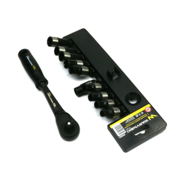 Zestaw L nasadek 1/2 z grzechotką   8 9 10  11 12 13 14 15 16 17 mm  11 el Waryński-102203