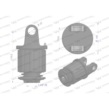 Sprzęgło zapadkowe wału Seria 3R 900 Nm - 1 3/8 Z6 WARYŃSKI-102242