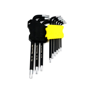 Zestaw kluczy przedłużonych TORX  T10-T50 ze stali S2 9el w uchwycie Waryński-102640