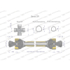 Wał przegubowo-teleskopowy 510-720mm 270Nm 40210 CE 2020 seria 2R WARYŃSKI WA25-51-103363