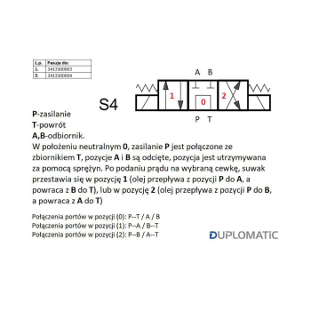 Rozdzielacz (elektrozawór NG 10) suwak 