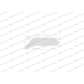 Lemiesz z dłutem lewy zastosowanie VIS/016 35-50cm XXL Unia Pług stal borowa WARYŃSKI-10330