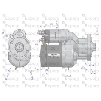 Rozrusznik z reduktorem typu Magneton DEUTZ 9142708 Blue Line EXPOM KWIDZYN-103803