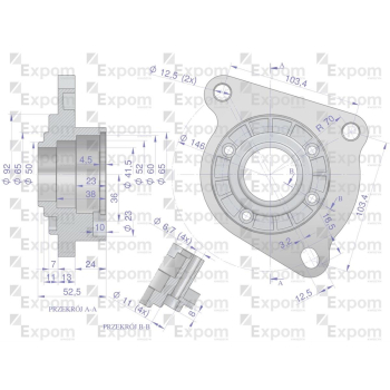 Głowica rozrusznika Ford New Holland typu Magneton 9142766 Blue Line EXPOM KWIDZYN-103840