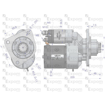 Rozrusznik z reduktorem typu Magneton 9142742 C-385 Blue Line EXPOM KWIDZYN-103920