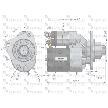 Rozrusznik z reduktorem typu Magneton 9142745 John Deere  Blue Line EXPOM KWIDZYN-103925