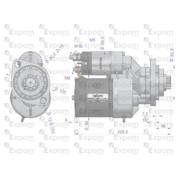 Rozrusznik z reduktorem typu Magneton John Deere 9142700 Blue Line EXPOM KWIDZYN-103946