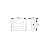 Naświetlacz, Lampa LED SMD 230V 10W 4000K 800LM IP65 CZARNY-104283