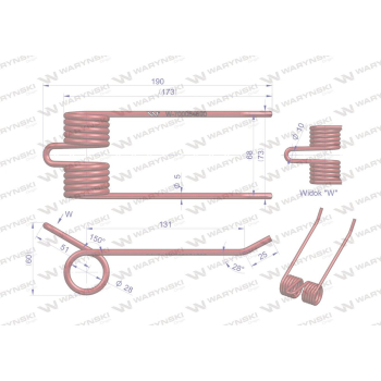 Palec podbieracza zastosowanie HESSTON 700054690 Waryński-104086