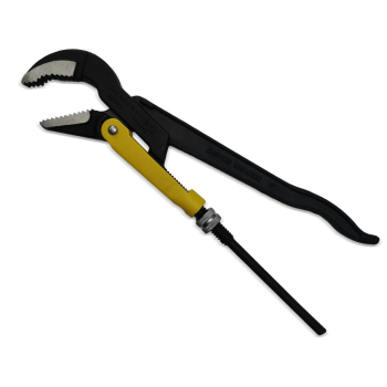 Szczypce nastawne szwedzkie do rur szczęki typ 45° o rozstawie max 40mm długość 330mm  Waryński-104148