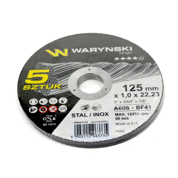 Tarcza do cięcia metalu 125 x1.0 x22.23 mm Waryński-104241