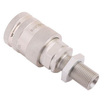 Szybkozłącze hydrauliczne gniazdo long M18x1.5 gwint zewnętrzny EURO PUSH-PULL (9100818GL) (ISO 7241-A) Waryński (op