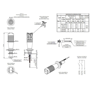 Dżwignia/joystick 2 przełączniki (przyczepy leśne)-104494
