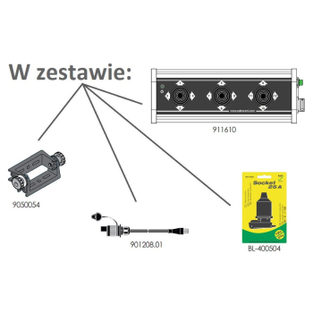 Panel z trzema joystickami 4-pozycyjnymi. 12VDC-104629
