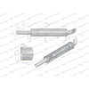 Tłumik okrągły krótki 830mm 4.1kg C-330 INOX WARYŃSKI-105131
