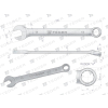 Klucz płasko-oczkowy 11 mm / TEGER-105540