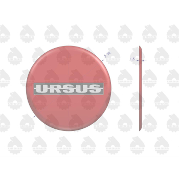 Emblemat. naklejka wypukła 3D-w2 ORYGINAŁ URSUS-105441