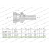 Zakucie hydrauliczne DK DN25 1