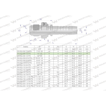 Zakucie hydrauliczne AGJ DN06 1/2