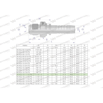 Zakucie hydrauliczne AGJ DN13 1 1/16