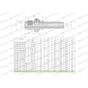 Zakucie hydrauliczne AGJ DN25 1 5/16