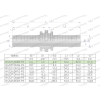 Zakucie hydrauliczne Łącznik węży DN06 PREMIUM Waryński-107495
