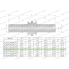 Zakucie hydrauliczne Łącznik węży DN13 PREMIUM Waryński-107504