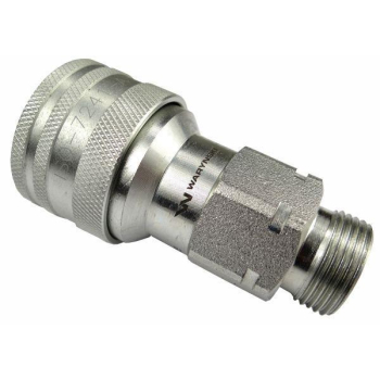 Szybkozłącze hydrauliczne gniazdo M22x1.5 gwint zewnętrzny EURO (9100822G) (ISO 7241-A) Waryński-10724