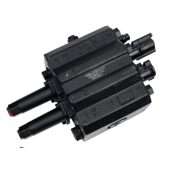 Rozdzielacz hydrauliczny do ładowaczy czołowych (LS - Load Sensing) 2-sekcyjny (1 x sekcja pływająca) max przepływ 