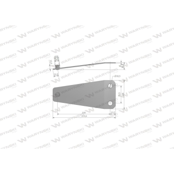 Trzymak noża kosiarka rotacyjna ZTR-165 czeska Waryński 508904006 532295036410 95036401 532.9.5036.401.2-10882
