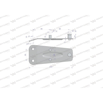 Trzymak noża kosiarka rotacyjna polska otw fi 12 Waryński-10886