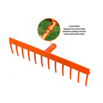 Grabie plastikowe uniwersalne 12 zębne (mocowanie CLICK) / TEGER-109893