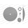 Talerz gładki fi 510 otwór 30x30 stal borowa Waryński 1279621010 1240040020 -11010