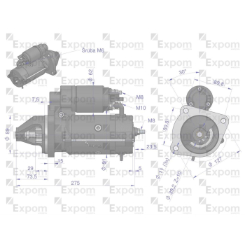 Rozrusznik 12V SAME Typ Iskra  MS297 EXPOM KWIDZYN eu-111795