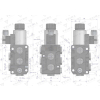 Dzielnik. zawór. elektrozawór kierunkowy elektromagnetyczny kontroli (DVS6/50 L/MIN) 12V DC 6/2 G3/8 50L VOIMA-112689