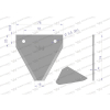 Nóż żniwny 74x76x2mm otwór 5.5 zastosowanie G75 Forschnit Snopowiazałka Warta WC-5 WARYŃSKI-112853