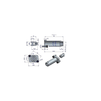 Zestaw (kit) do rozdzielacza hydraulicznego 40l - 80l/min - mocowanie linki-11280
