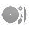 Talerz gładki fi 510 otwór 30x30 stal borowa WARYŃSKI R 1279621010 1240040020-113477