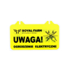 Tabliczka informacyjna UWAGA OGRODZENIE ELEKTRYCZNE Royal Farm