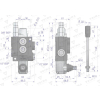 Rozdzielacz hydrauliczny 1-sekcyjny 40L z zatrzaskiem VOIMA-113589