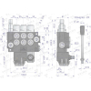Rozdzielacz hydrauliczny 3-sekcyjny 40L (2 sekcje x 1 dźwignia + 1 sekcja x 1 dźwignia) VOIMA-113664