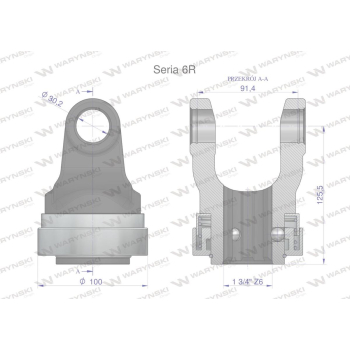 Widłak z pierścieniem 1 3/4 Z6 - 30.2X91.4 Seria 6R CE2020 Waryński-113856