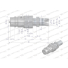 Szybkozłącze hydrauliczne wtyczka long M16x1.5 gwint zewnętrzny EURO (9100816W) (ISO 7241-A) Waryński-11459