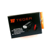 Zestaw lamp rowerowych, latarka LED przednia 2000 mAh i latarka LED tylna 150mAh ładowane USB z klaksonem Teger-114825