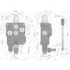 Rozdzielacz hydrauliczny 1-sekcyjny 120L VOIMA-115117