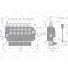 Rozdzielacz hydrauliczny 6-sekcyjny 80L VOIMA-115191
