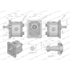Pompa hydrauliczna zębata 2.5cm3 (grupa 1 - typ europejski) wałek 1:8 przyłącza obustronnie gwinty wewnętrzne 3/8 (